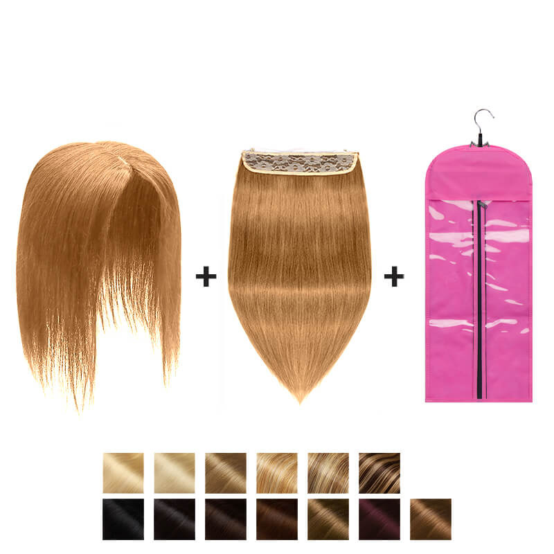 Halo hair extensions clearance topper