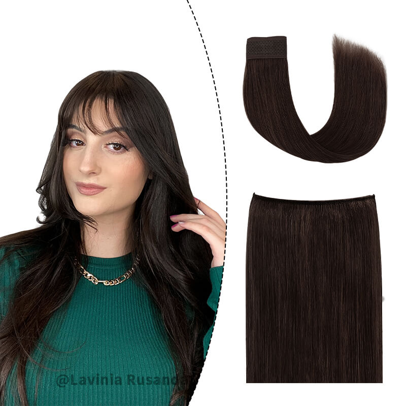 Halo hair extensions outlet bangs