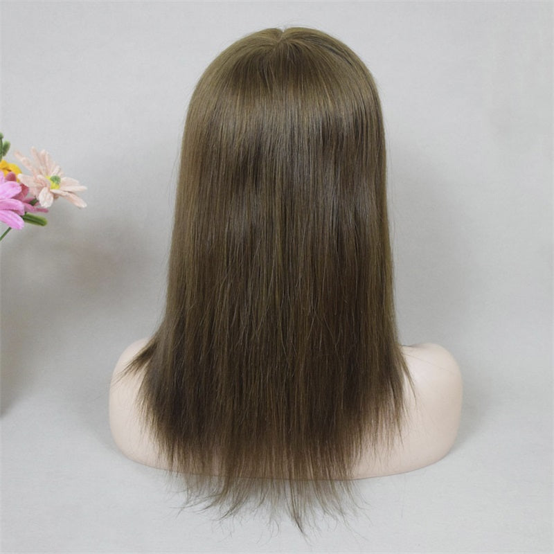 7x9" PU Thin Skin Hair Toupee - Human Hair for Alopecia, Baldness & Hair Loss