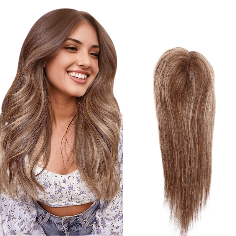 Balayage Brown Hair | Blonde Mono Hair | E-LITCHI Hair