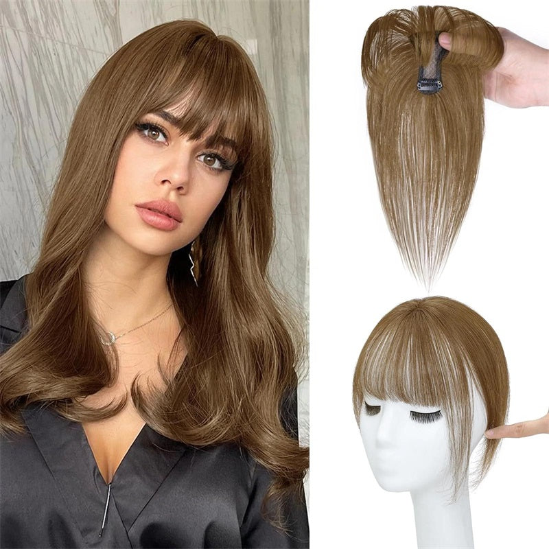 5*7 cm 360° Cover Clip in Real Human Hair Bangs