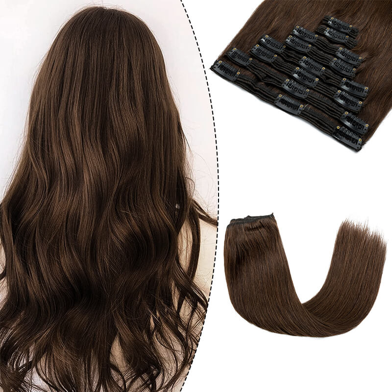 E hair extensions clip in best sale