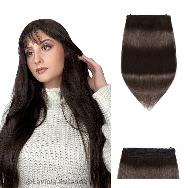 16” Human cheapest Hair Halo Extensions