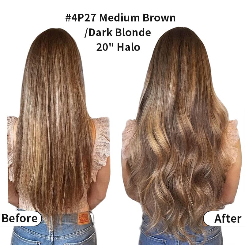 Halo hair hotsell extensions medium brown